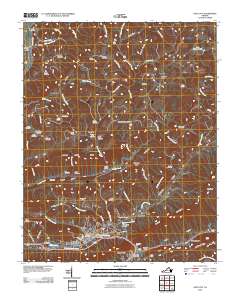 Gate City 2010 topographic map thumbnail