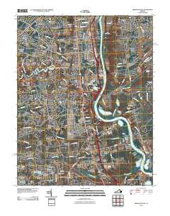Drewrys Bluff 2010 topographic map thumbnail