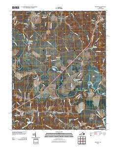 Manquin 2010 topographic map thumbnail
