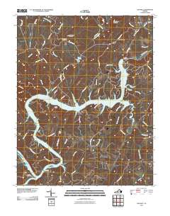 Leesville 2010 topographic map thumbnail
