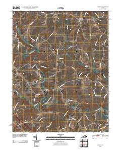 Dabneys 2010 topographic map thumbnail