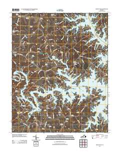 Moneta SW 2012 topographic map thumbnail