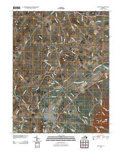 Grottoes 2010 topographic map thumbnail