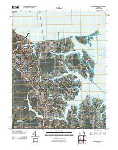 Poquoson West 2010 topographic map thumbnail
