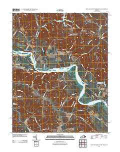 King And Queen Court House 2011 topographic map thumbnail