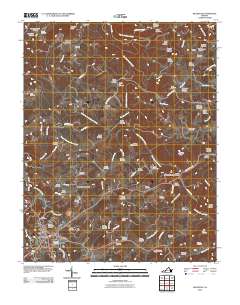 Hillsville 2010 topographic map thumbnail