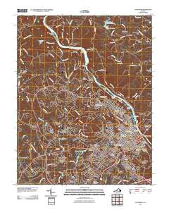 Lynchburg 2011 topographic map thumbnail
