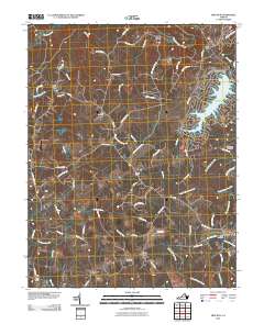 Mine Run 2010 topographic map thumbnail