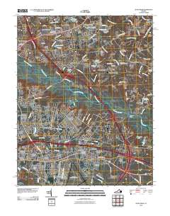 Seven Pines 2010 topographic map thumbnail