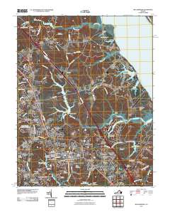 Williamsburg 2010 topographic map thumbnail