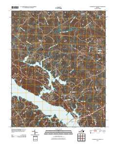 Clarksville North 2010 topographic map thumbnail
