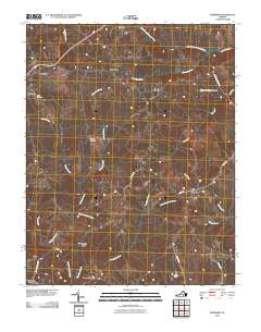 Meherrin 2010 topographic map thumbnail
