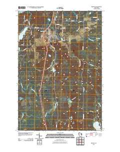 Minong 2010 topographic map thumbnail