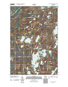 Minong Flowage 2010 topographic map thumbnail