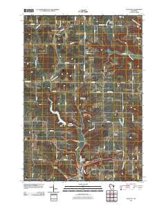 Plum City 2010 topographic map thumbnail