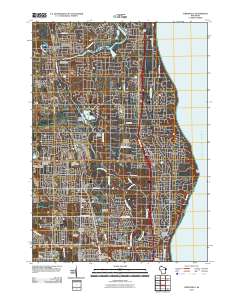 Thiensville 2010 topographic map thumbnail