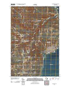Washburn 2010 topographic map thumbnail