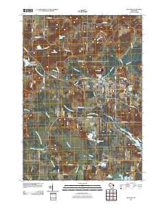 Wautoma 2010 topographic map thumbnail