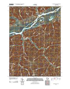 Wauzeka East 2010 topographic map thumbnail