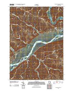 Wauzeka West 2010 topographic map thumbnail