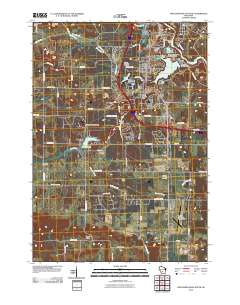 Wisconsin Dells South 2010 topographic map thumbnail