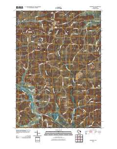 Wonewoc 2010 topographic map thumbnail