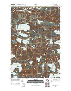 White Sand Lake 2010 topographic map thumbnail