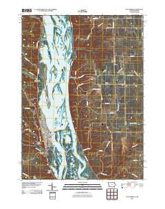 Guttenberg 2010 topographic map thumbnail