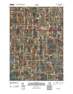 Helenville 2010 topographic map thumbnail