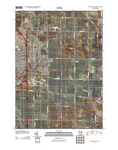 Janesville East 2010 topographic map thumbnail