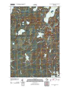 Lac du Flambeau SW 2010 topographic map thumbnail