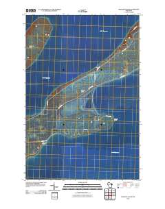 Madeline Island 2010 topographic map thumbnail