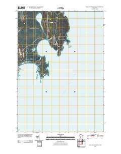 Baileys Harbor East 2010 topographic map thumbnail