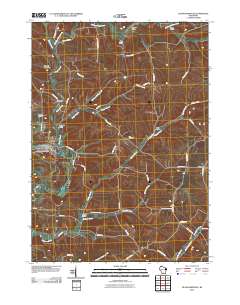 Blanchardville 2010 topographic map thumbnail