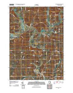 Browntown 2010 topographic map thumbnail