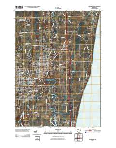 Cedarburg 2010 topographic map thumbnail