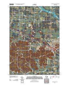 Camp Douglas 2010 topographic map thumbnail