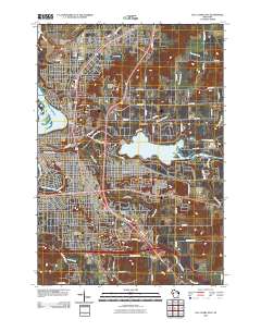 Eau Claire East 2010 topographic map thumbnail