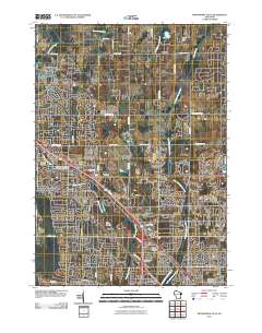 Menomonee Falls 2010 topographic map thumbnail