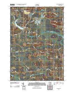 Neshkoro 2010 topographic map thumbnail