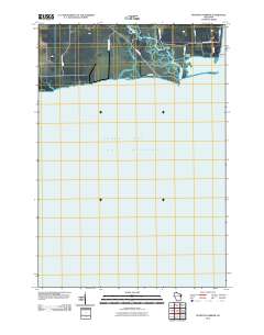 Peshtigo Harbor 2010 topographic map thumbnail