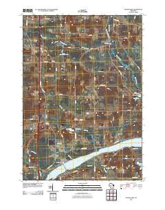 Packwaukee 2010 topographic map thumbnail