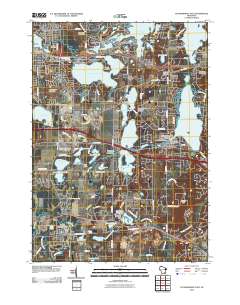 Oconomowoc East 2010 topographic map thumbnail