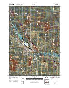Mauston 2010 topographic map thumbnail