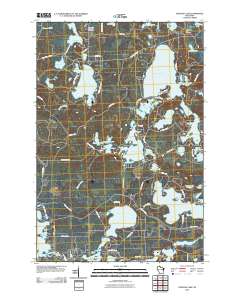 Papoose Lake 2010 topographic map thumbnail