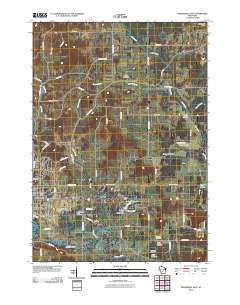 Reedsburg East 2010 topographic map thumbnail