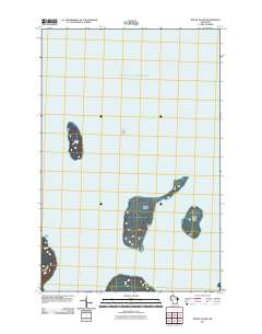 Rocky Island 2011 topographic map thumbnail