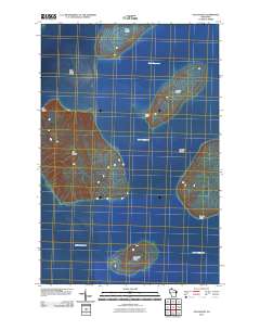 Oak Island 2010 topographic map thumbnail