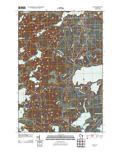 Sayner 2010 topographic map thumbnail