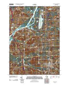 Poynette 2010 topographic map thumbnail